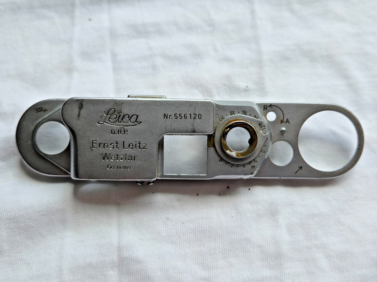 Original OEM Parts Leitz Leica IIIf / 3F Back Dial Top Plate (S#: 556xxx)