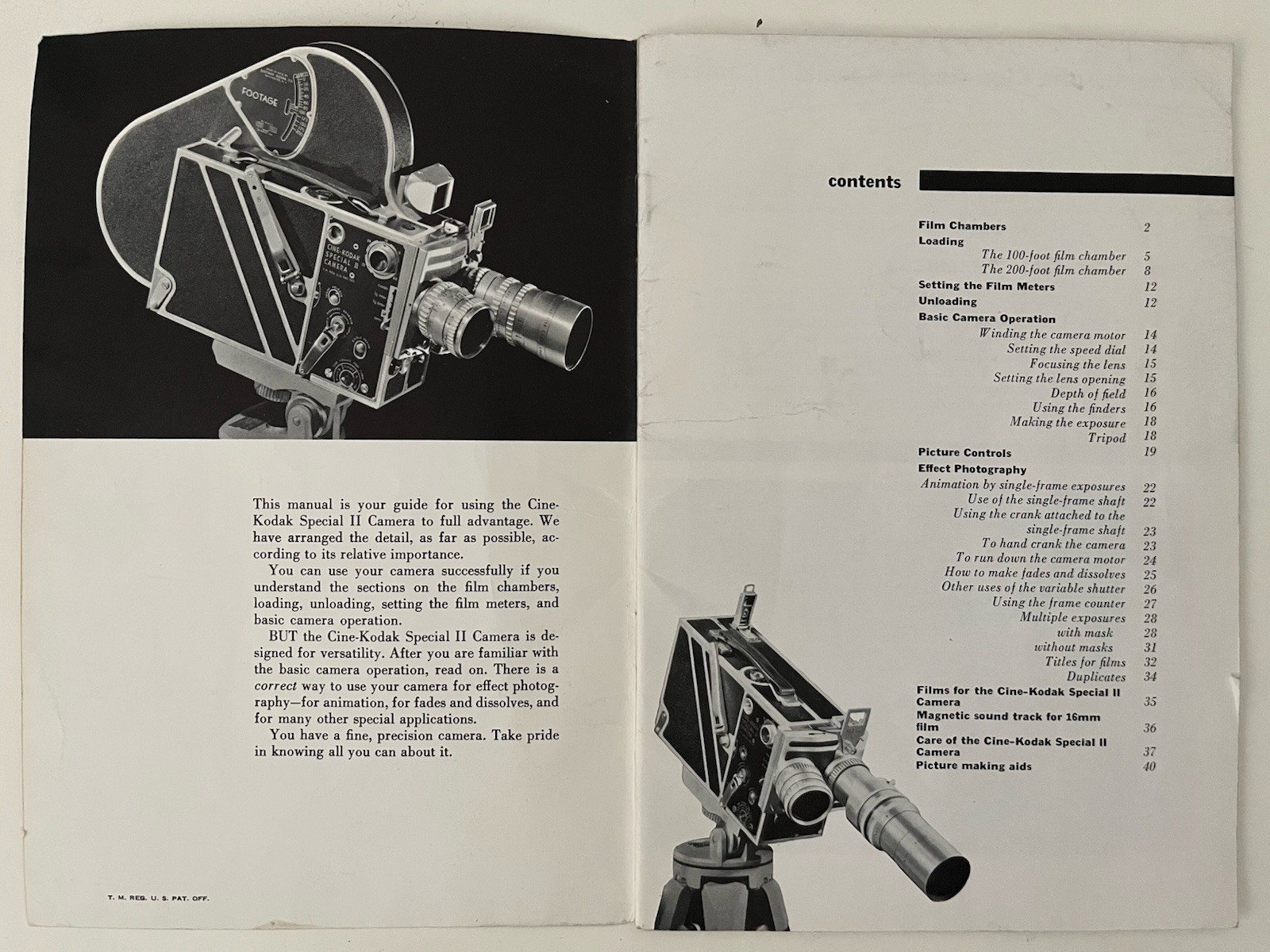 Original 1948 Cine -Kodak Special II Camera Operation & Accessory Manual