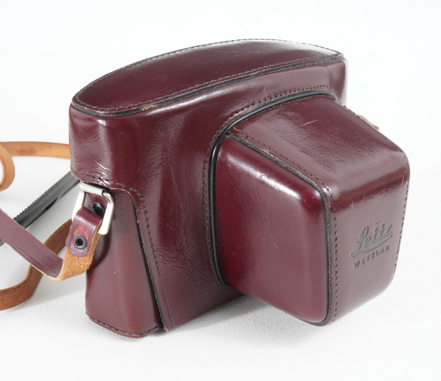 -Genuine Leica 14504 Red Burgundy Ever-ready Leather Case for Leicaflex SL SL2