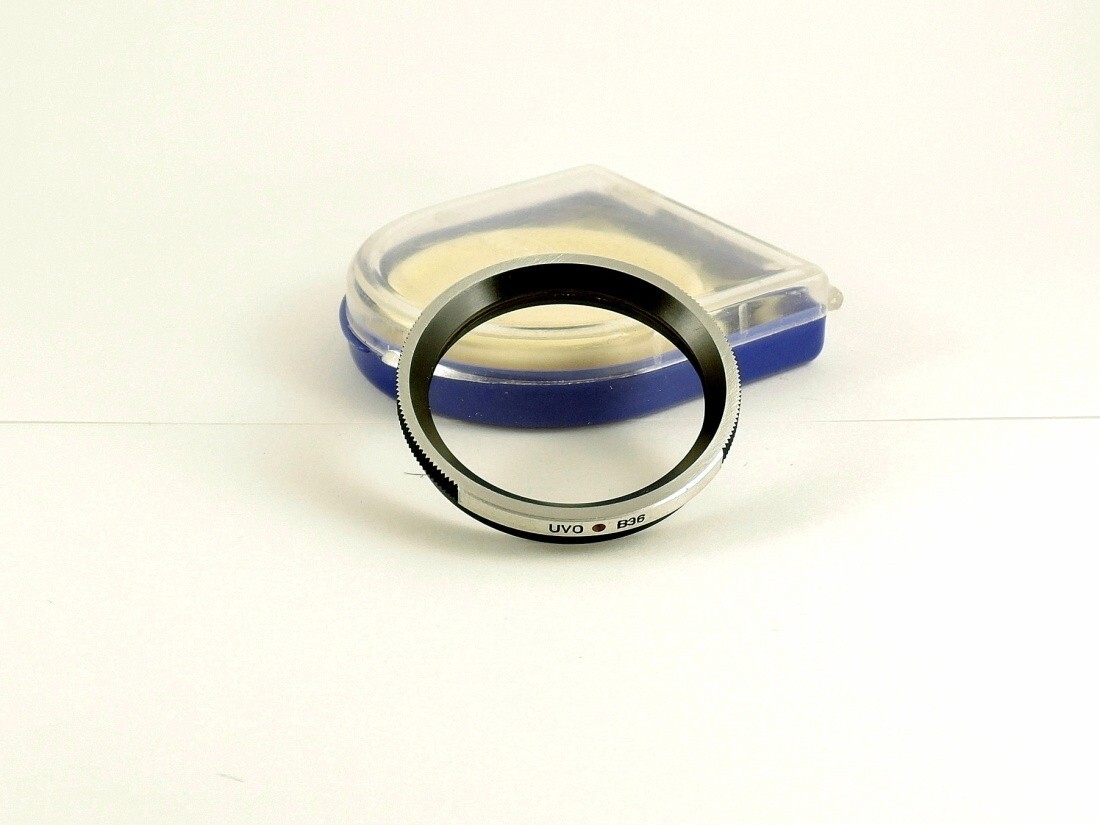 Flexaret UVO B36 Filter Meopta Accessories Bayonet +Right Blue Box Used