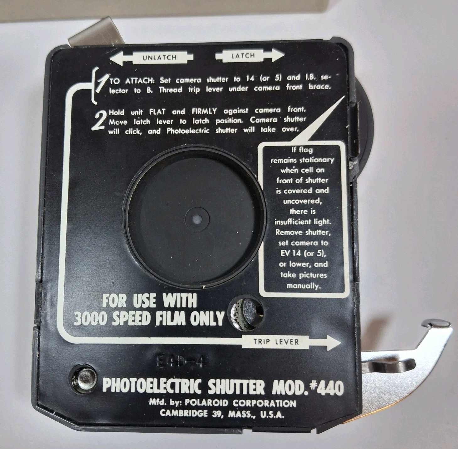 POLAROID CAMERA PHOTOELECTRIC SHUTTER #440 – ELECTRIC EYE In Original Box