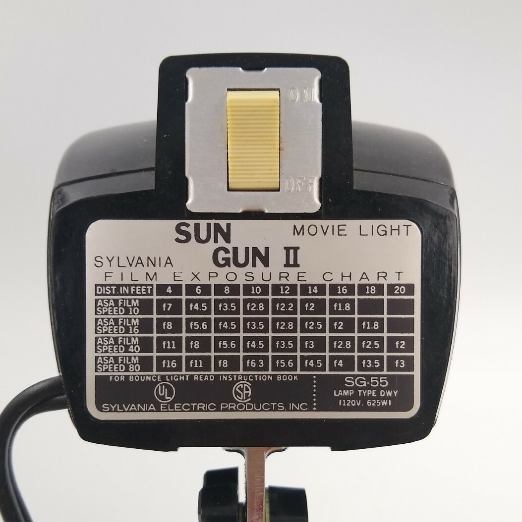 Sun Gun II 2 Movie Light Sylvania SG-55 Vintage with Box