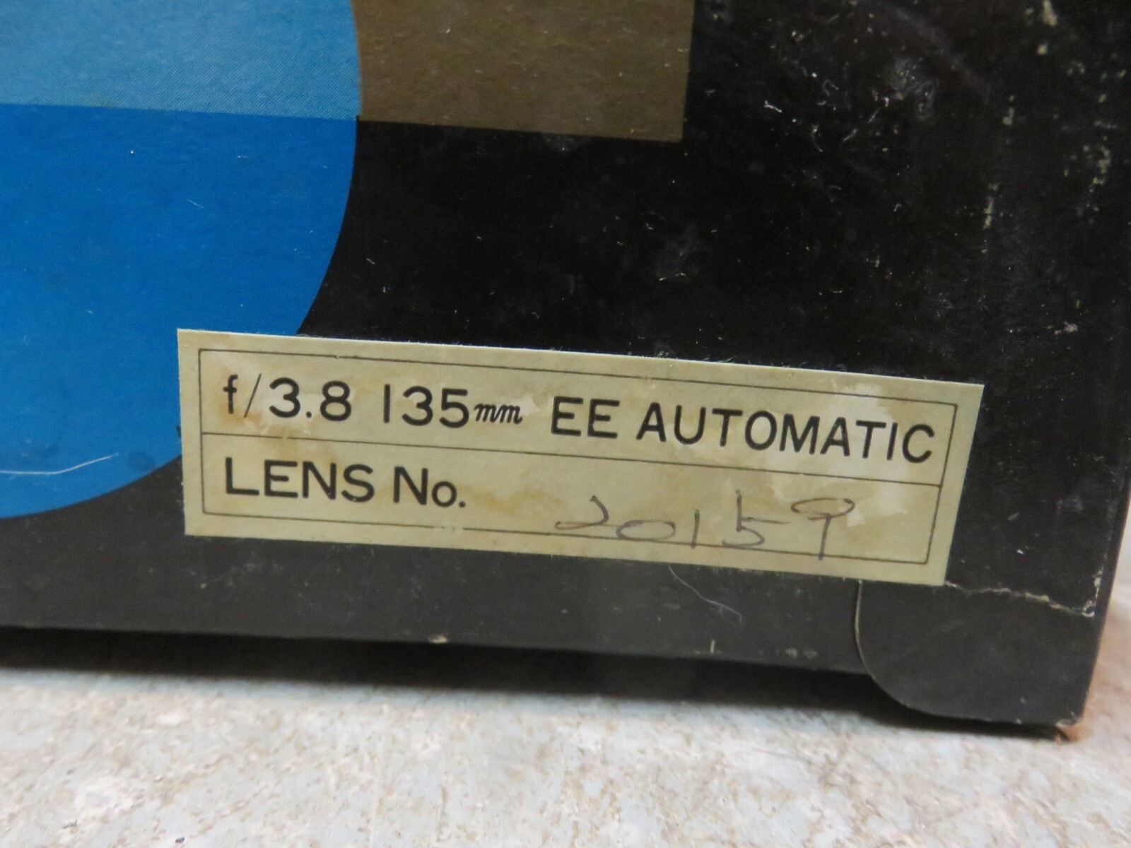 Older CARENAR F/3.8 135 mm EE AUTOMATIC TELEPHOTO LENS (New in Carton-Read Below