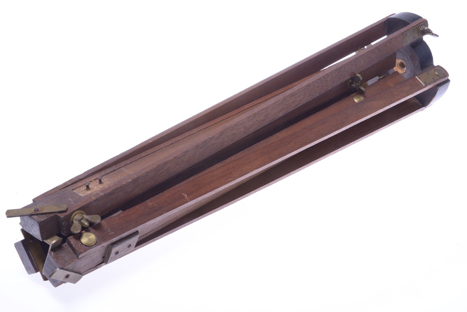 ✅ ANTIQUE WOOD TRIPOD 131CM, 51.57″ GLASS PLATE 4×5 LARGE FORMAT FIELD CAMERA