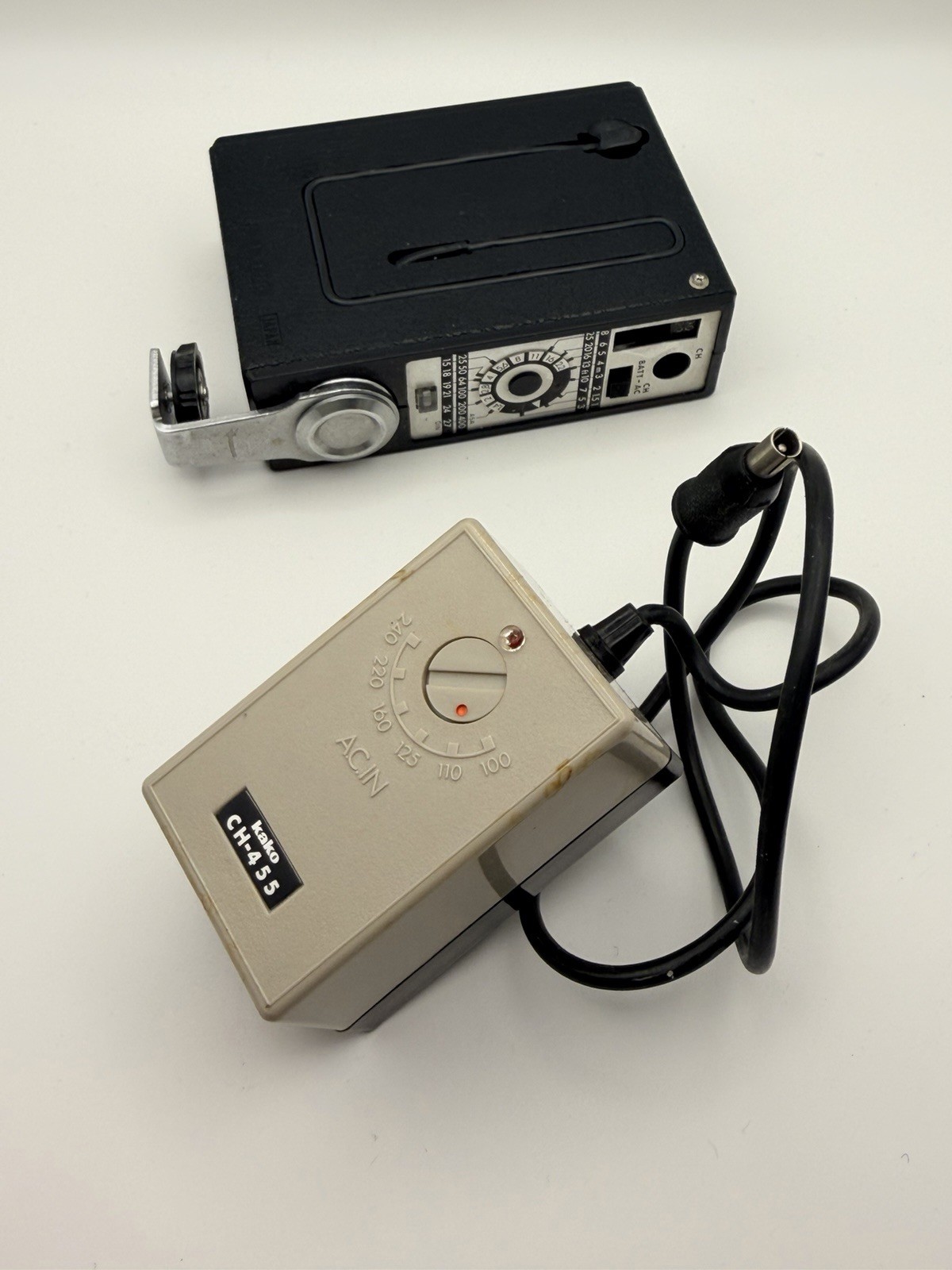 Vintage Kako Hi-Beam 2400 With Original Case Power Cord & Power Adapter Japan