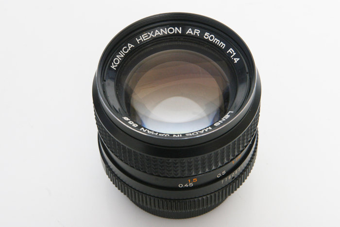 Konica Hexanon 50mm f1.4 lens