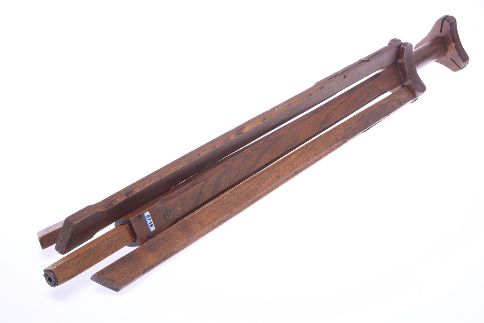 ✅ ANTIQUE WOOD TRIPOD ‘LE PLIABLE’ *VERY INTERESTING* 140CM 55.11″ VIEW CAMERA