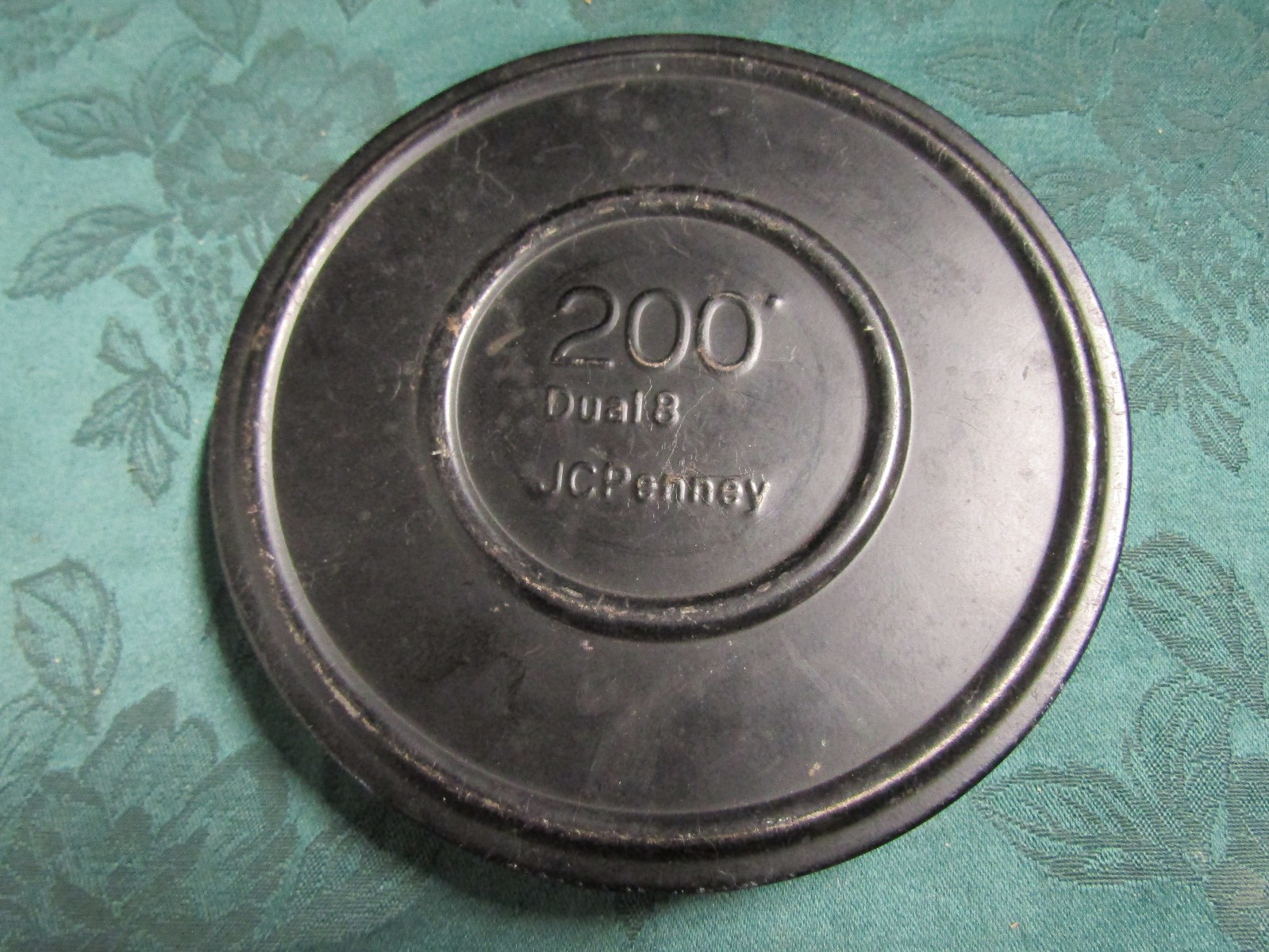 Vtg JC Penney Dual 8 Super 8 8mm 200′ Film Reel w/ Adapter and Canister, 5″ Dia.