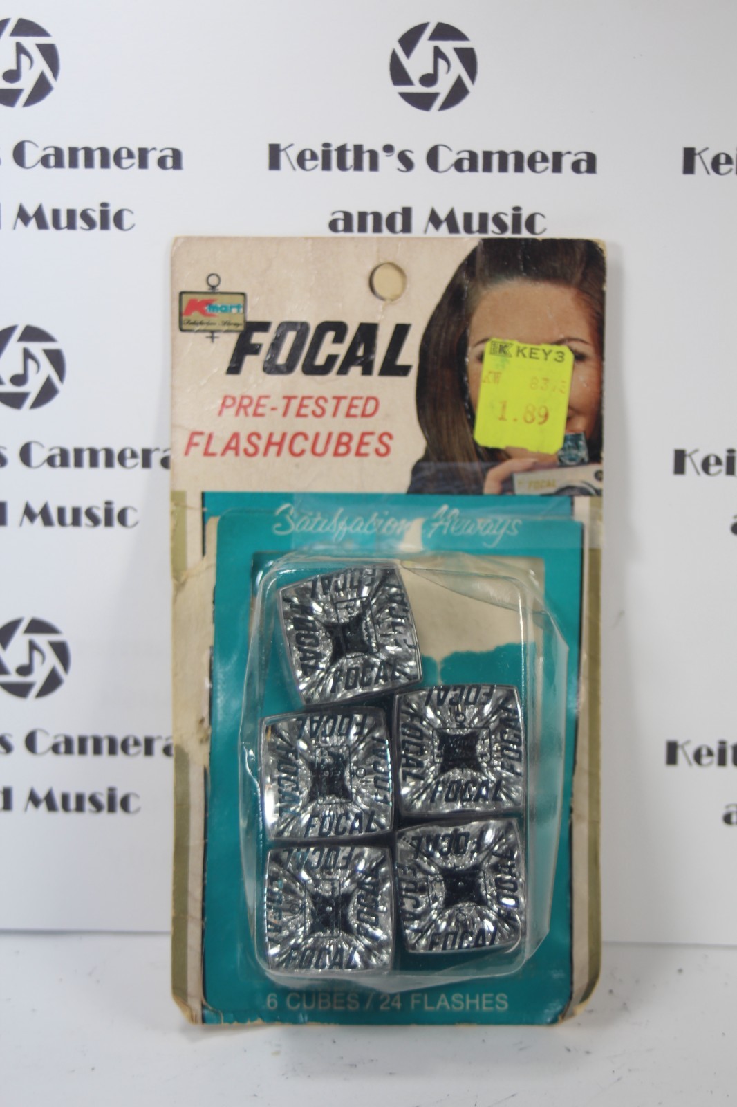 Kmart Focal Flash cubes 5 cubes, 20 total flashes open pack Free Ship