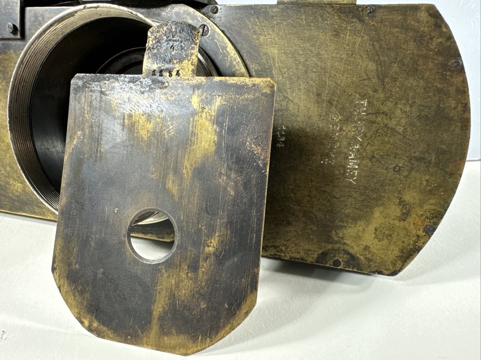Large Thury & Amey of Geneva All Brass Shutter For Barrel Lens #1134 – Excellent