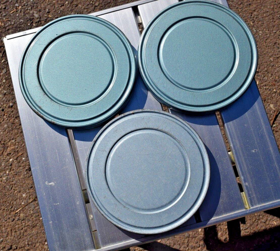 LOT of 3 Vintage 8mm Reels & Tins Longs Drugs Fullerton, CA Remarkably Clean