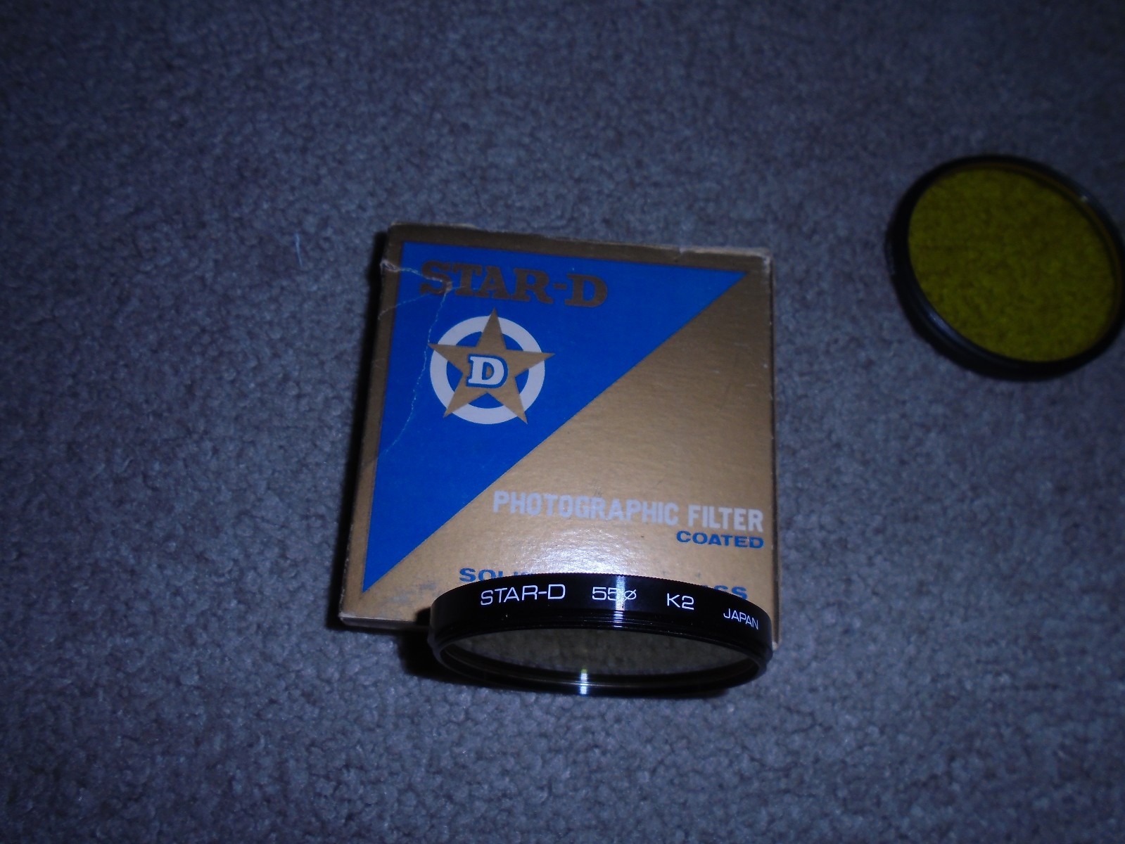 7 VINTAGE CAMERA LENS 55MM FILTERS HOYA, TIFFEN, STAR-D, SEARS, SOME ORIG. BOXES