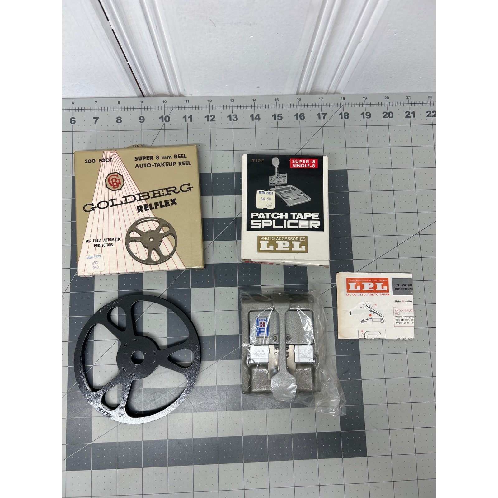 Vintage Patch Tape Splicer Goldberg Reel Film Equipment Original Boxes Movie