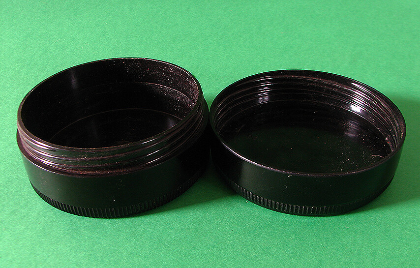 Rolleiflex Empty Round Bakelite Box/Case For Bay II /2 Lens Hood-Genuine Rollei
