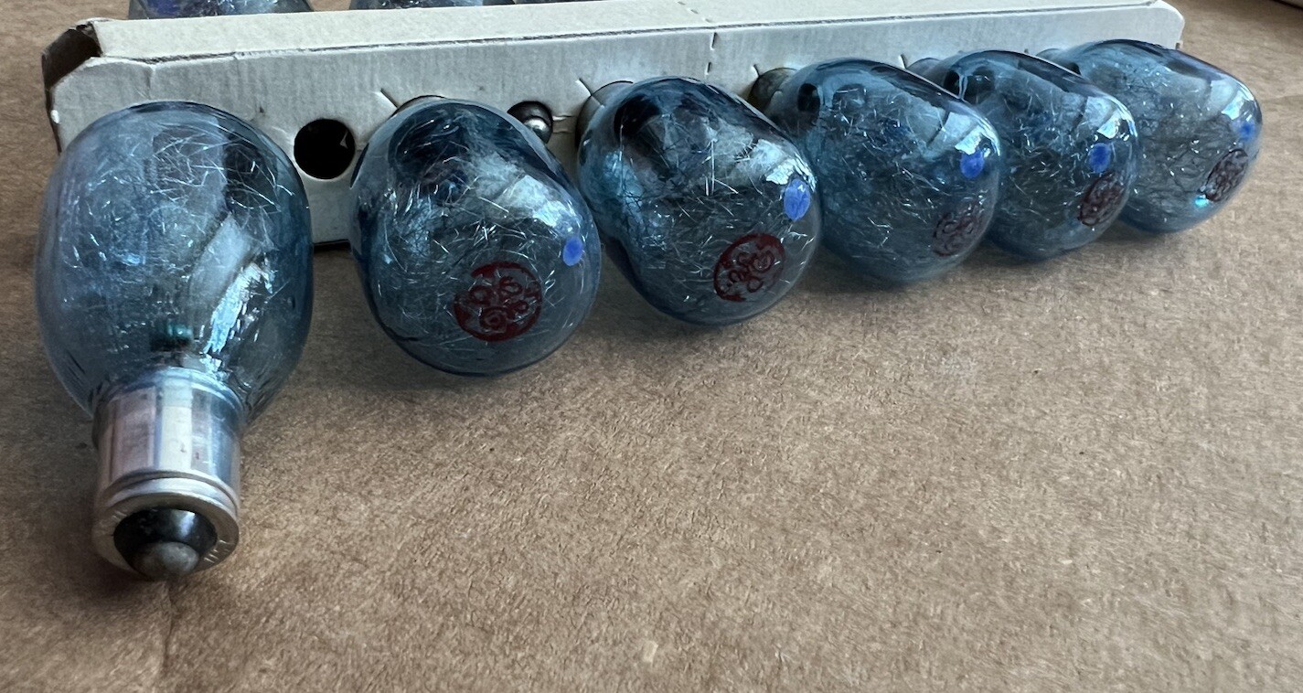 VTG GE M3B Flashbulbs 11 Bulbs Blue Original Box General Electric CG612-AK14