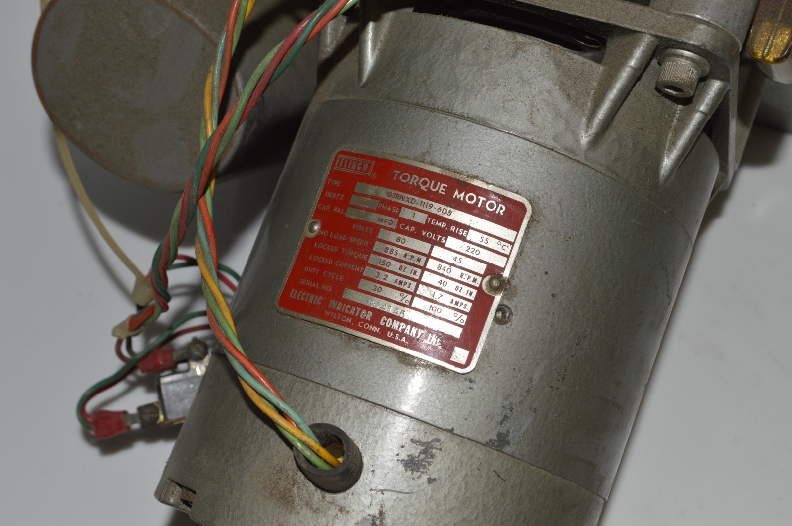 *TC* ELINCO TORQUE MOTOR TYPE GJRNXD-1119-6D5 – VINTAGE FILM REWINDER (TGS25)