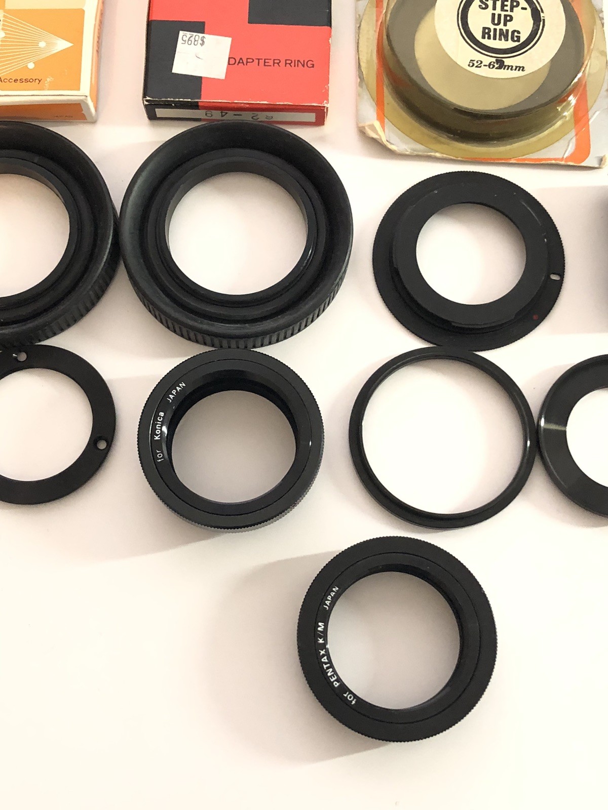 VTG Lot T Mount Camera Lens Adapter Rings Mix Vivitar TeleSor Bower Estate Find