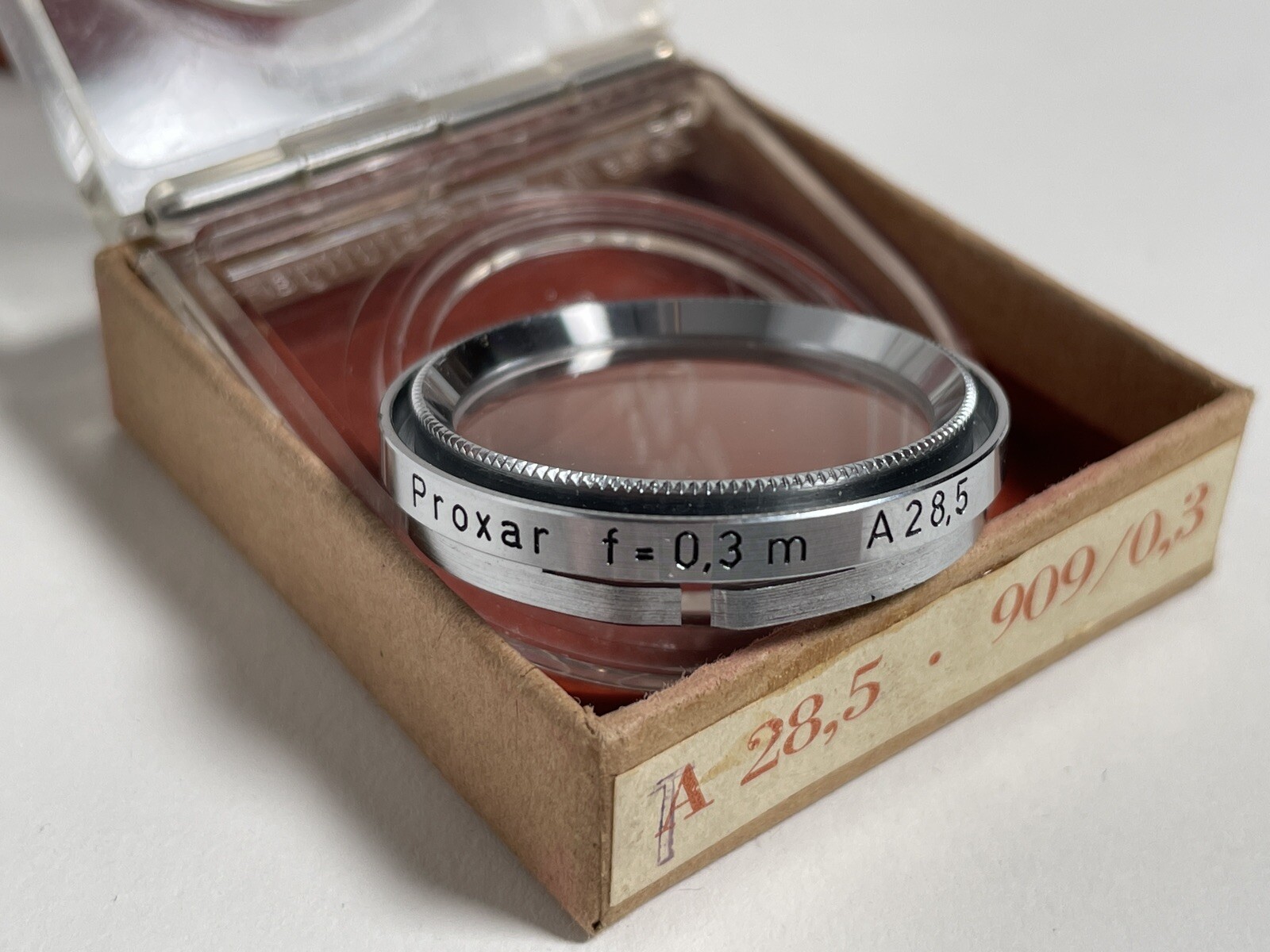 Vintage Zeiss Ikon A G Stuttgart Vorsatzlinse Proxar Lenses Germany Mint In Box