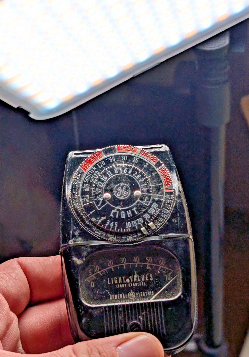 General Electric GE Light Exposure Meter Vintage 8DW58Y4 Foot-Candles *READ*