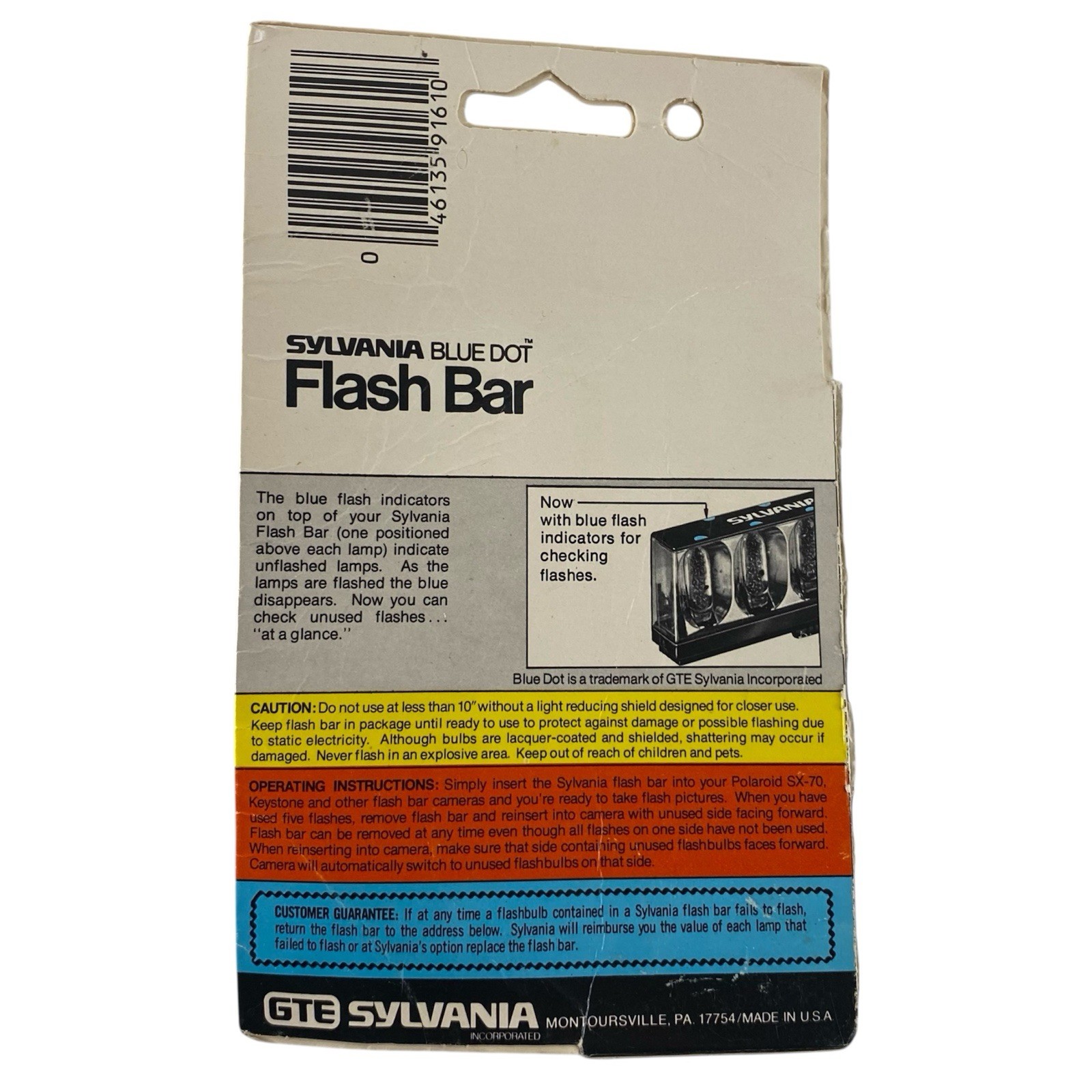 Flash Bars Lot for Polaroid Cameras Sylvania Flash Blue Dot GE