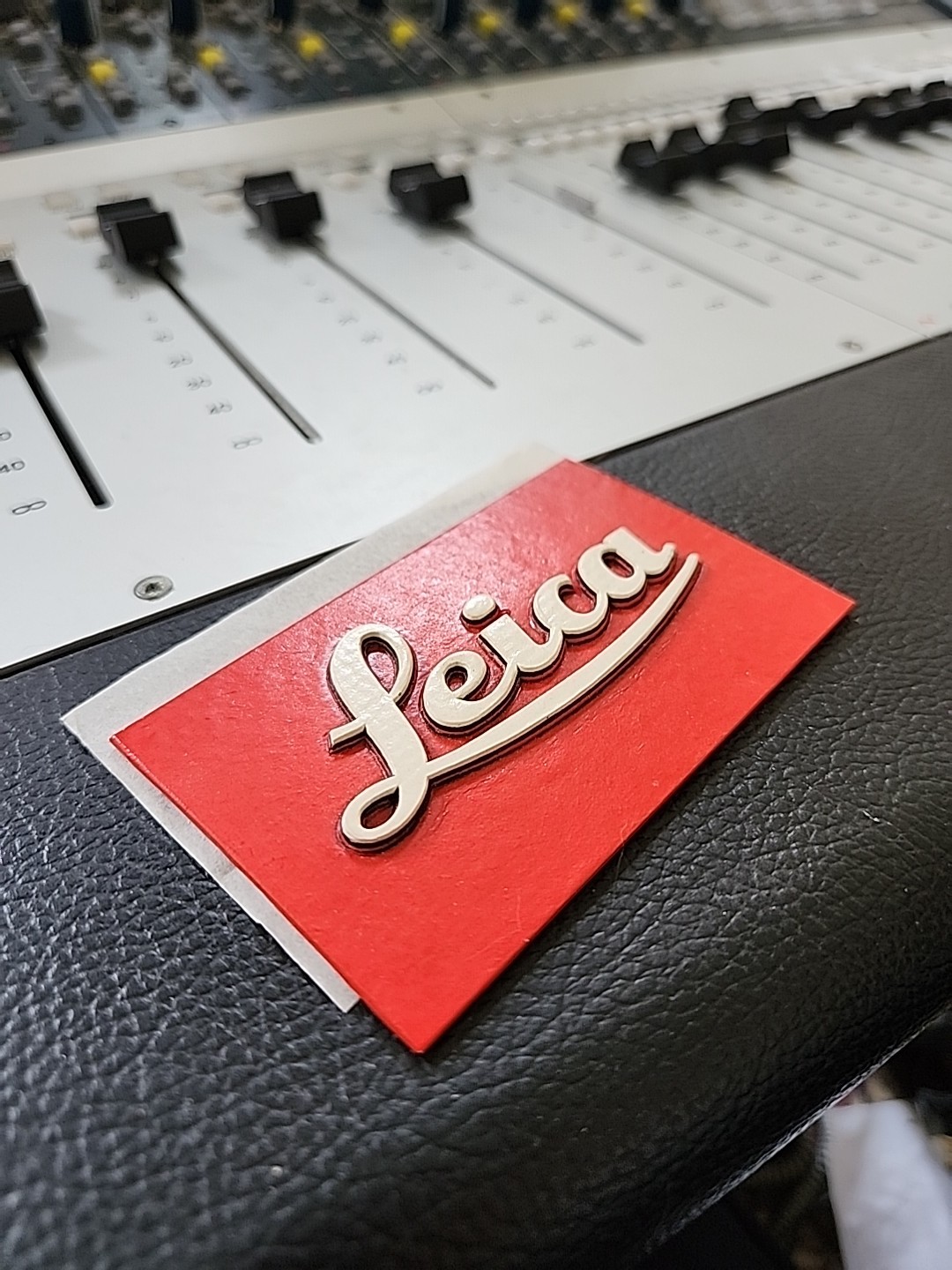 Vintage Leica Sign Logo Hardboard Plaque RARE Promotional Only