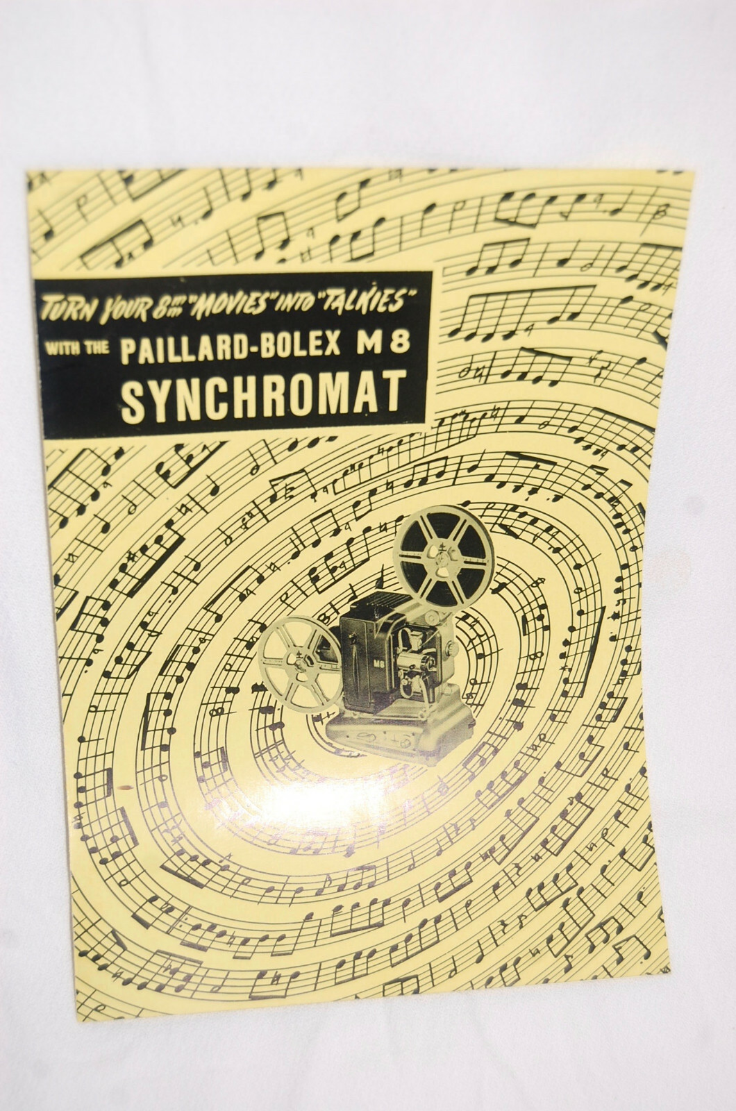 NOS! Original Bolex Synchromat for M 8 Projector Sales Brochure, Advertisement