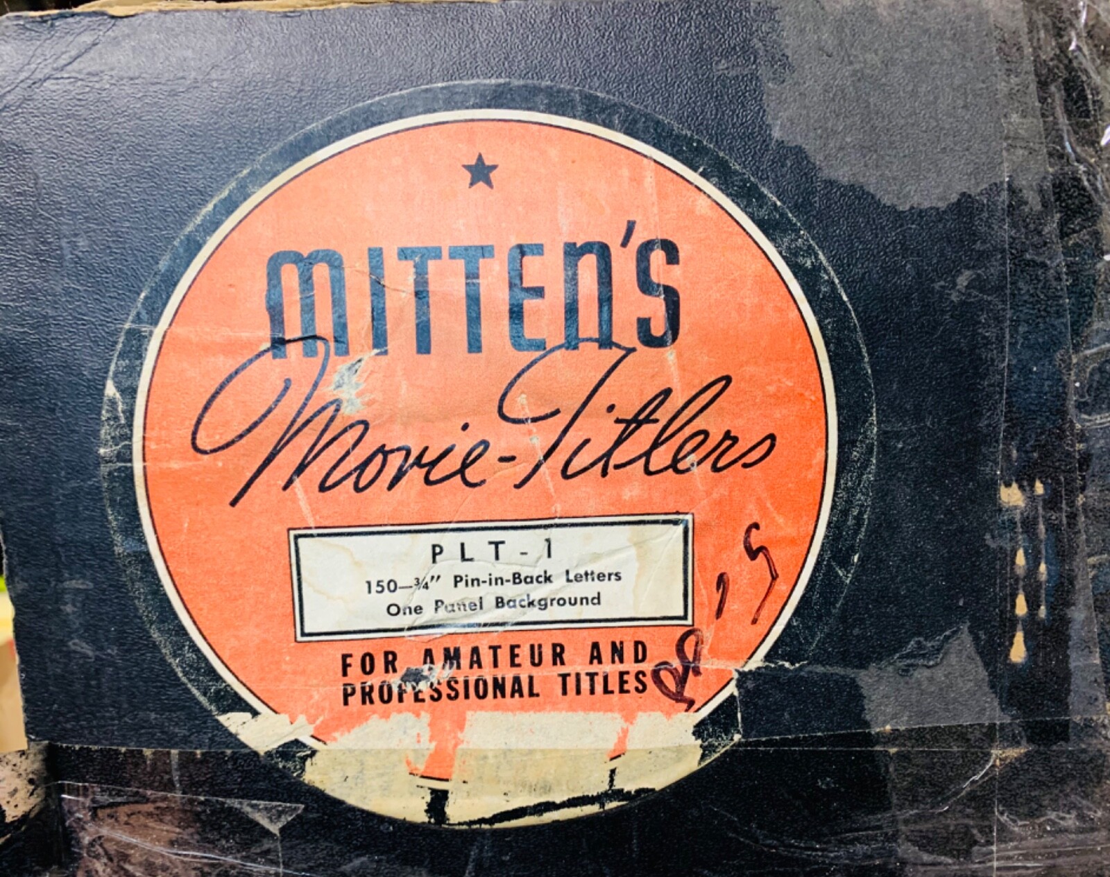 Vintage Mitten’s Professional Movie Titlers Push Pin Lettering Set PLT-1