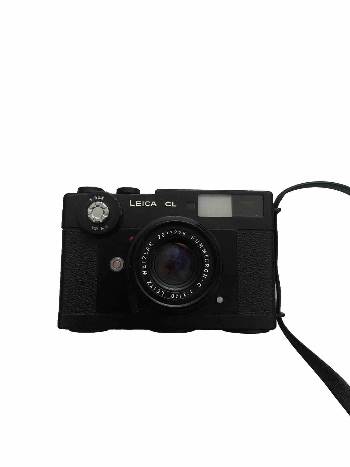 LEICA CL Film Camera Summicron C 40mm f2 Lens with Leitz Wetzlar case, strap