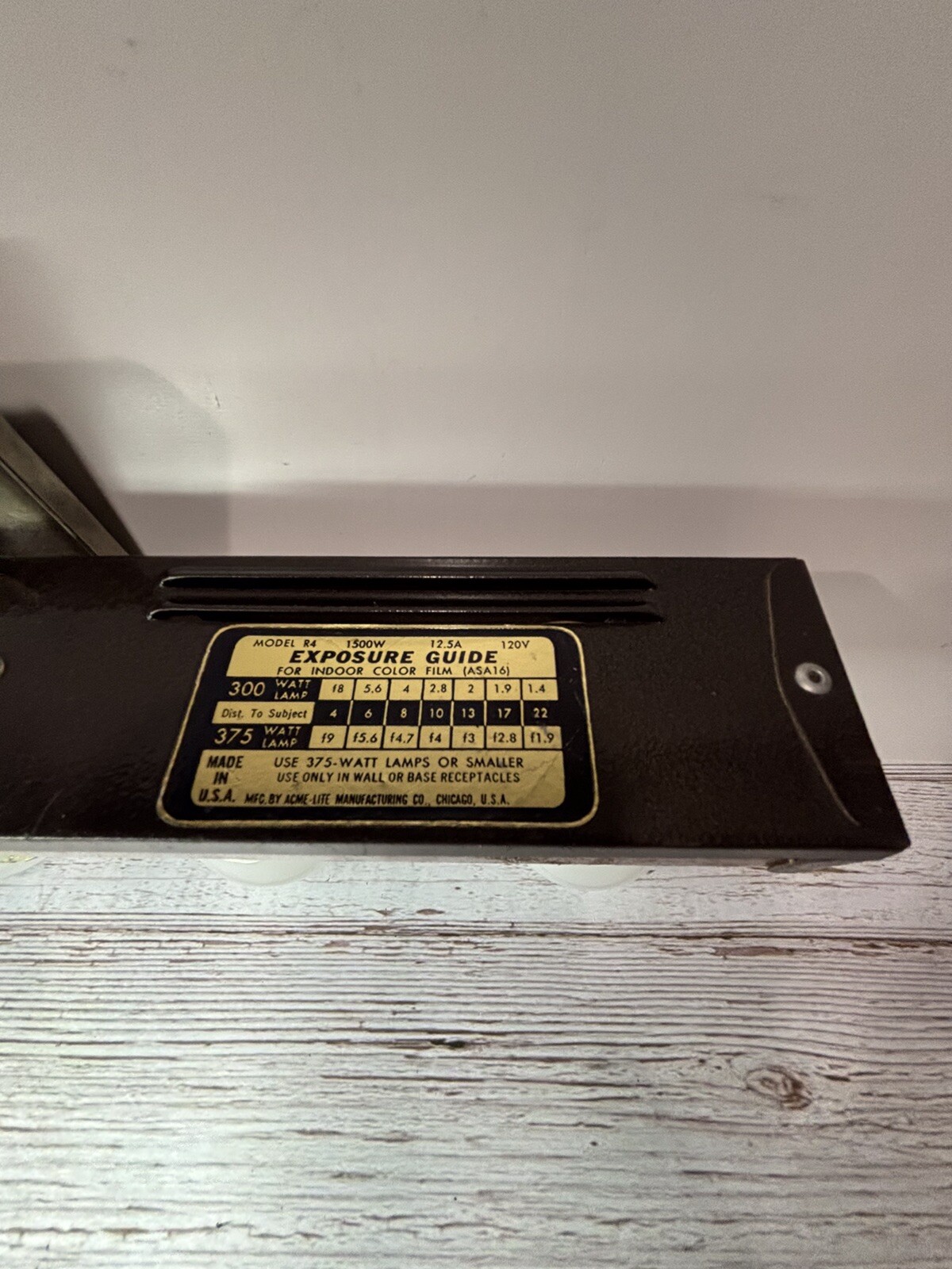 VTG Light Bar Hollywood MOV-E-LITE 4 Lamp Light Bar Stage Light