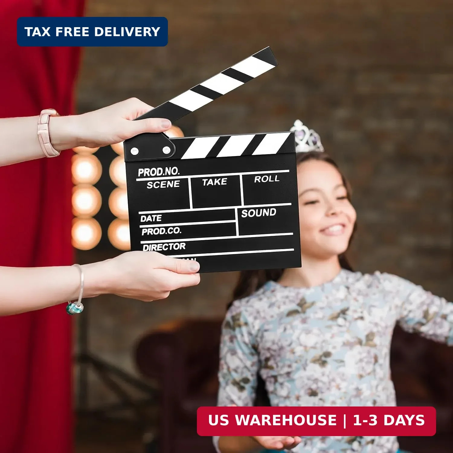 Movie Film Video Clapboard Director’s Cut Action Scene Clapper Board,Movie Th…