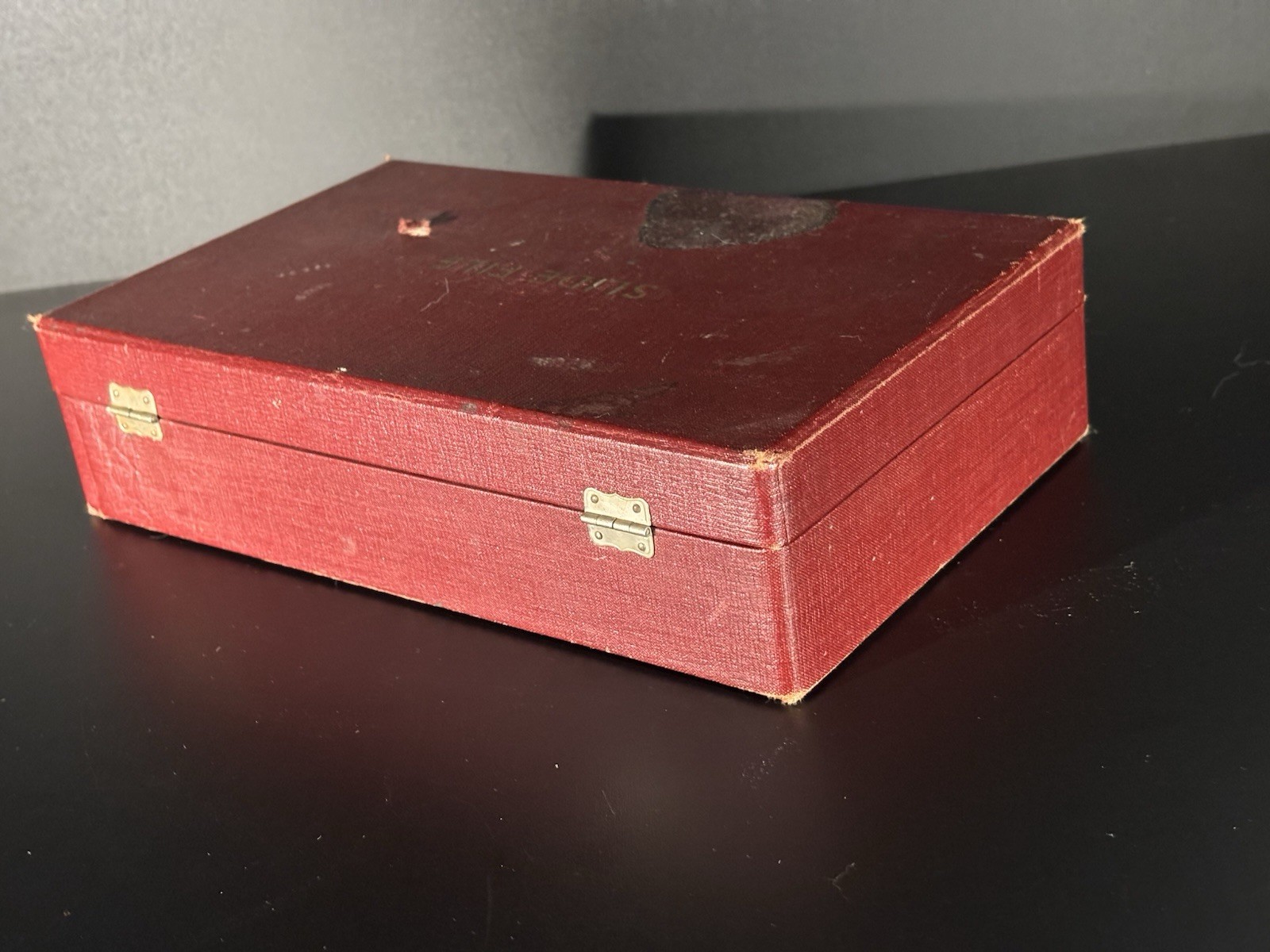 Vintage Barnett & Jaffe Projector Slide Case Pennsylvania Red Box 100 Slots