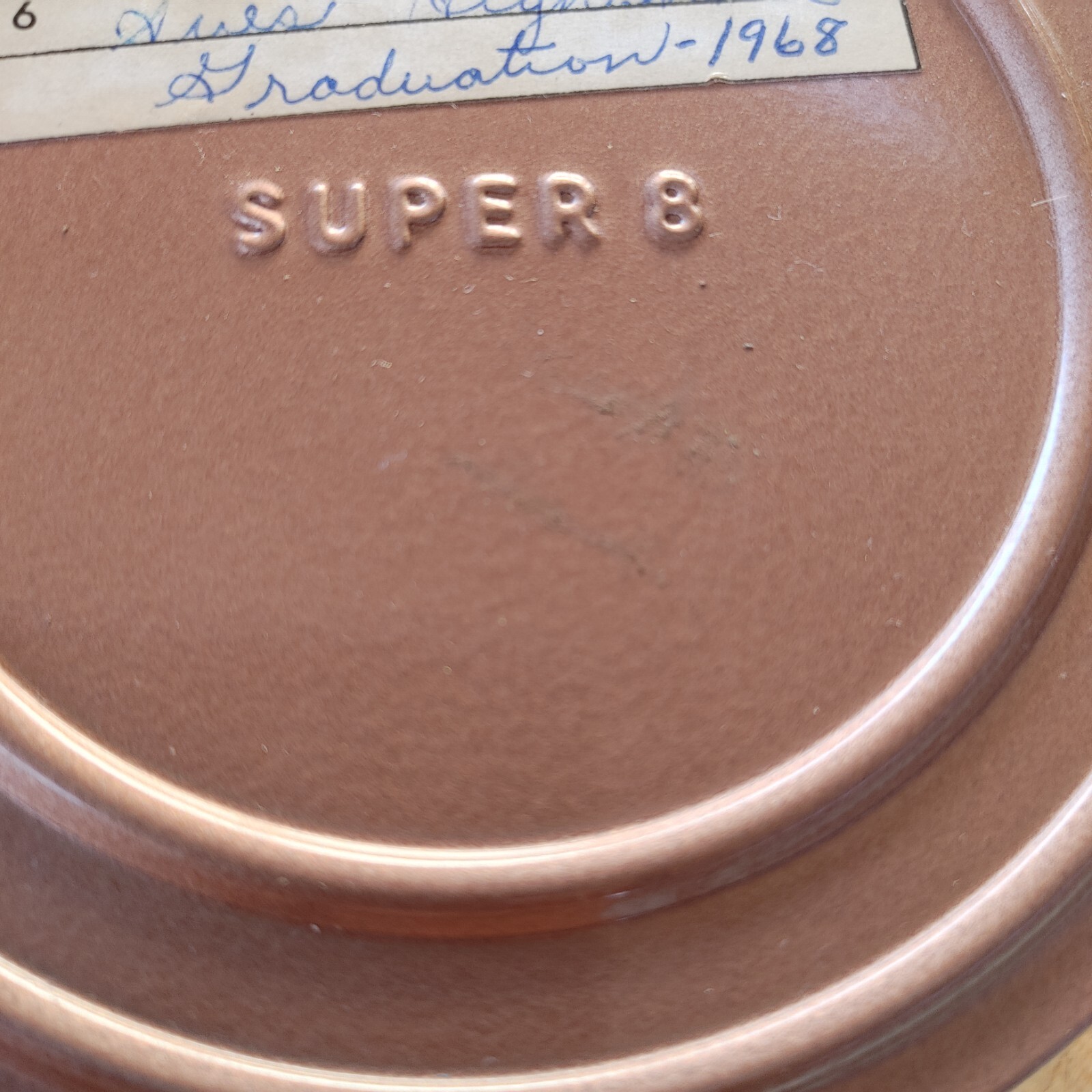 Vintage Super 8 Metal Reel 7” and 5″ Metal Case