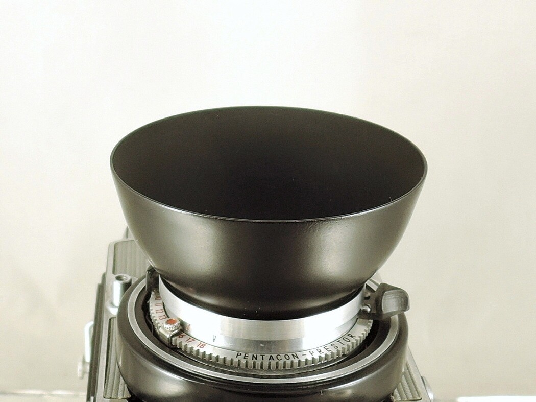Shade hood Flexaret Meopta round bayonet B40 metal + Genuine box MINT +