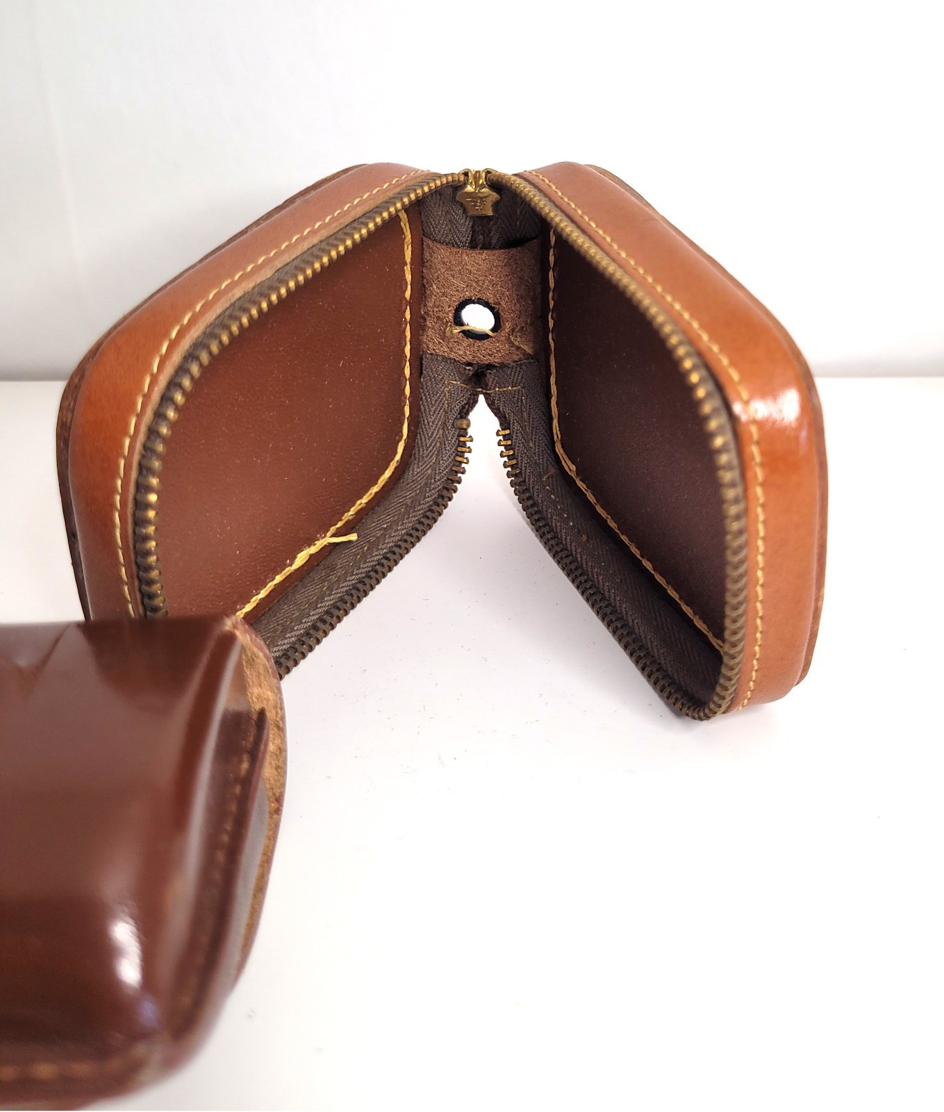 Kodak VTG Leather Camera Lens Case and Associated Zipper Equipment Case 1950s–60