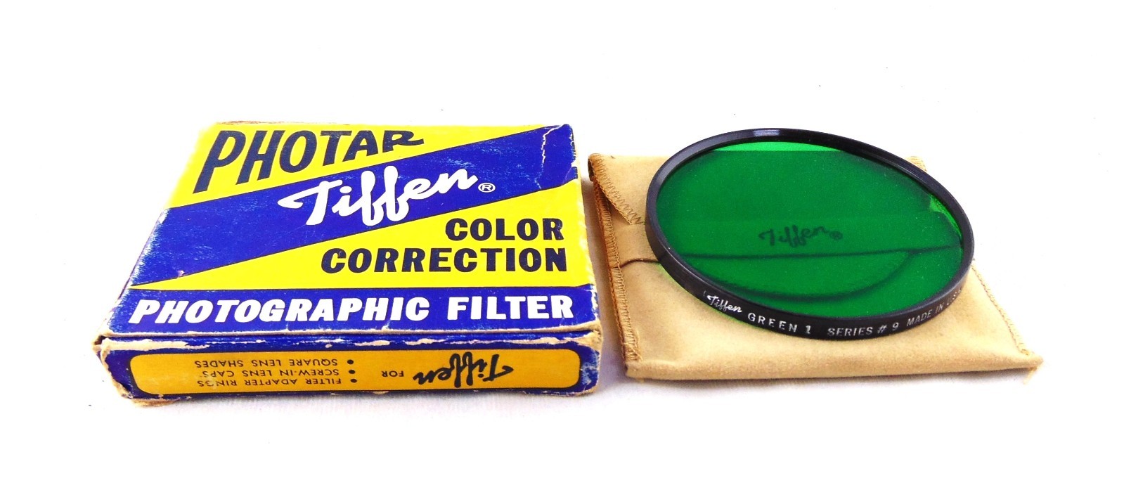 NIB Tiffen Series 9 Green 1 Camera Filter with Box & Case FREE USA SHIPPING