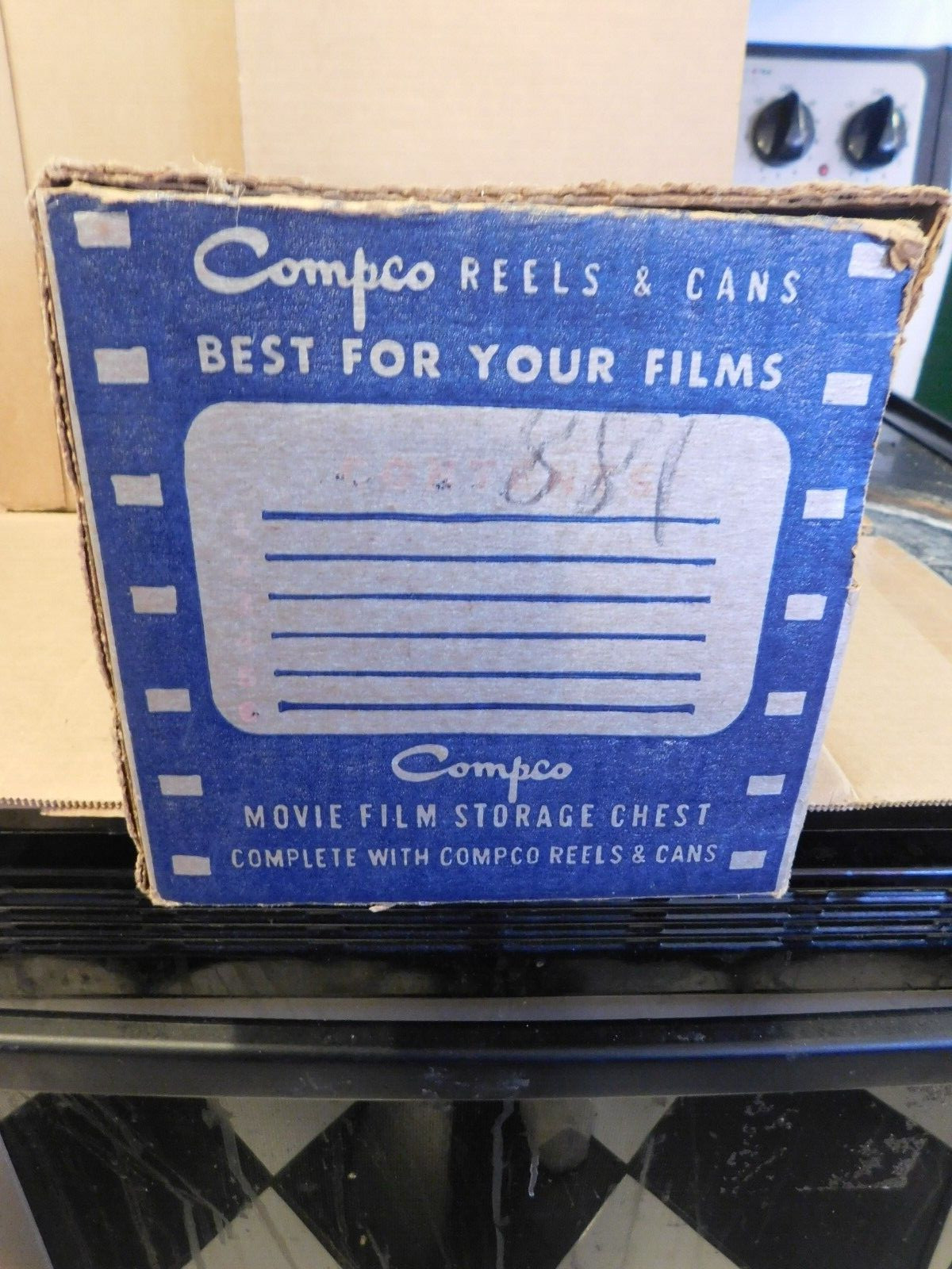 VINTAGE COMPCO REEL CHEST W/CASES AND REELS