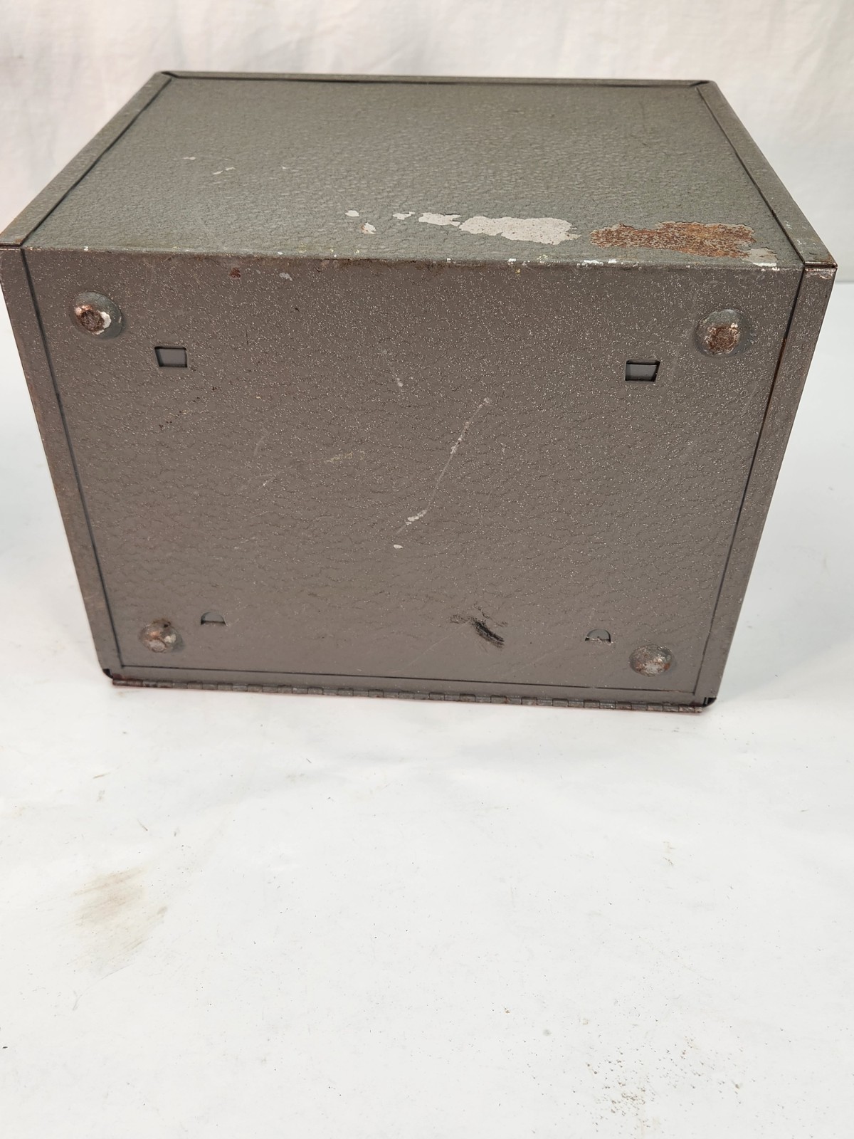 Brumberger Vtg 12 Reel 8mm Film Storage Case Metal For 8mm Movies 1950’s 60’s