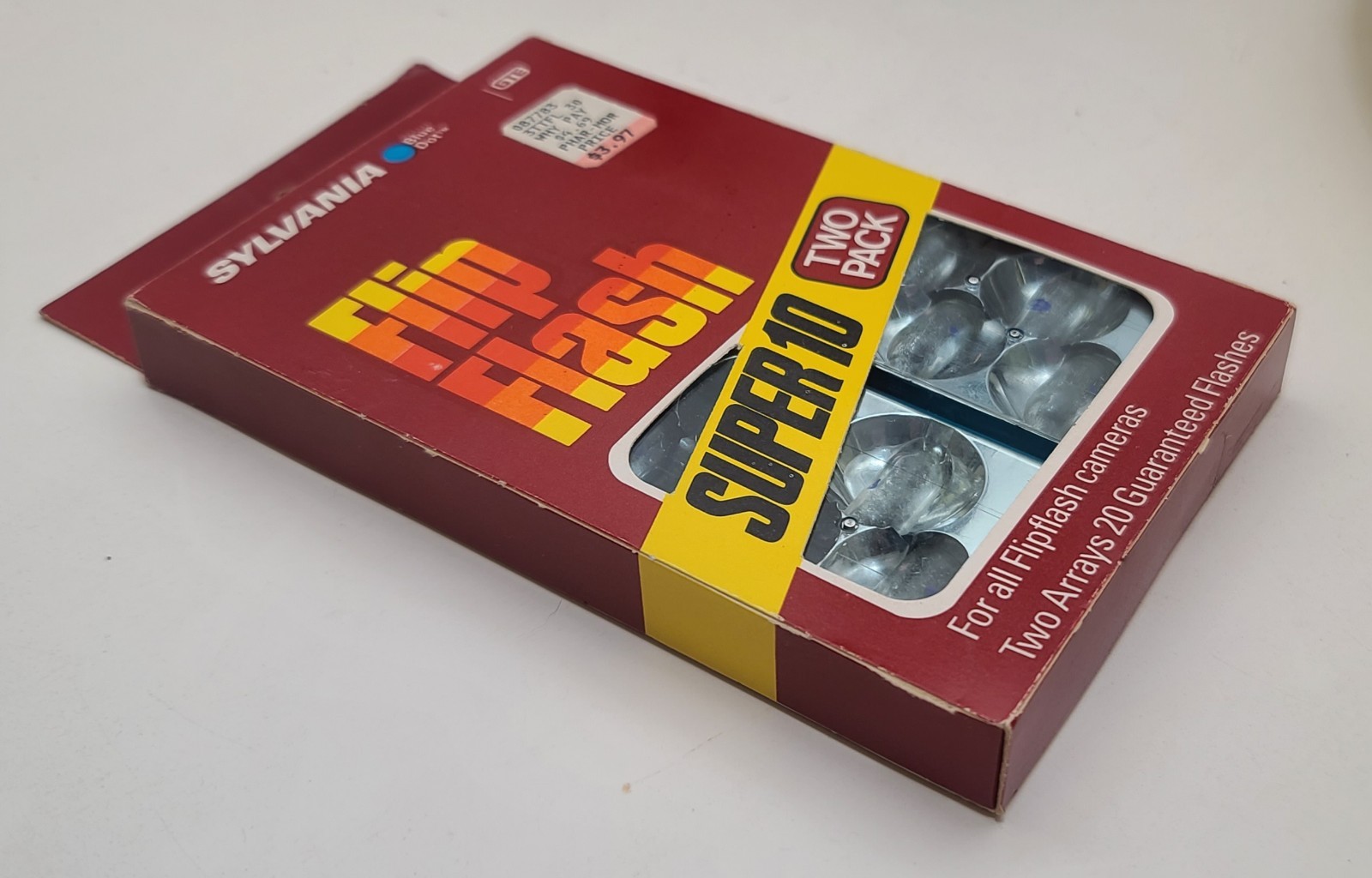 Vintage 1980’s Unused Sylvania GTE Blue Dot Flip Flash Super 10 Two Pack FREE SH
