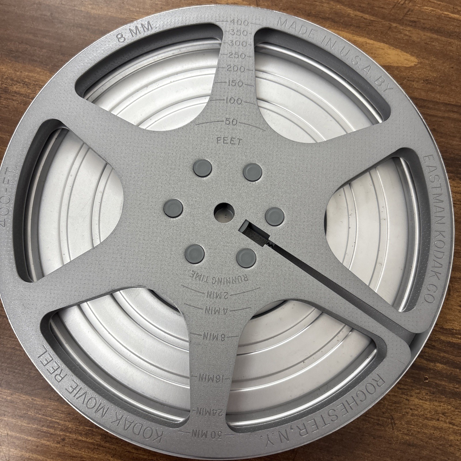 Eastman Kodak Co. Metal 8mm 7″ Movie Reel With Film Canister