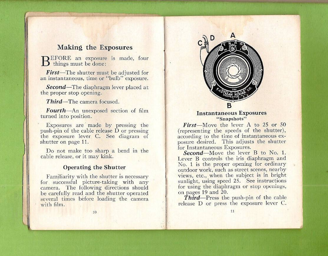 #D72. GUIDE BOOKLET FOR PICTURE TAKING WITH KODAK No. 2 & 2A FOLDING CAMERAS