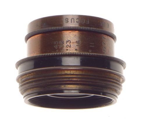 Aldis uno anastigmat brass lens f7.7 no.1 6inch focus large format photography