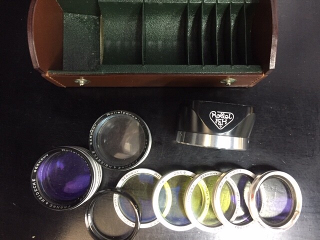 Rolleiflex Rolleinar 28,5mm diameter Set Kit filters and bonnets Frankel&Heidech