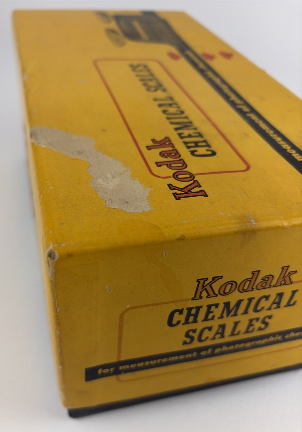 Vintage Kodak Chemical Scales with Box Measurement of Photographic Chemicals