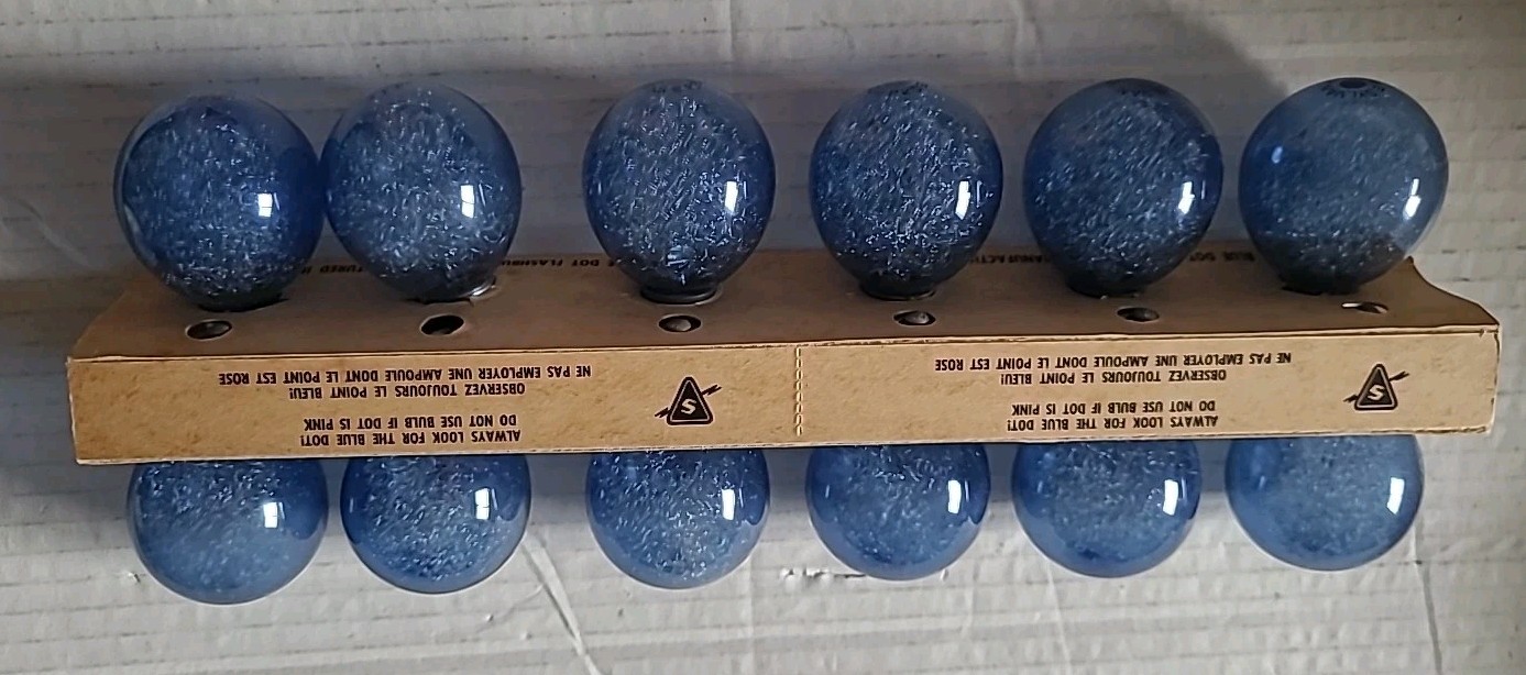 Vintage Sylvania Blue Dot Press 25B Flashbulbs 12pk Untested