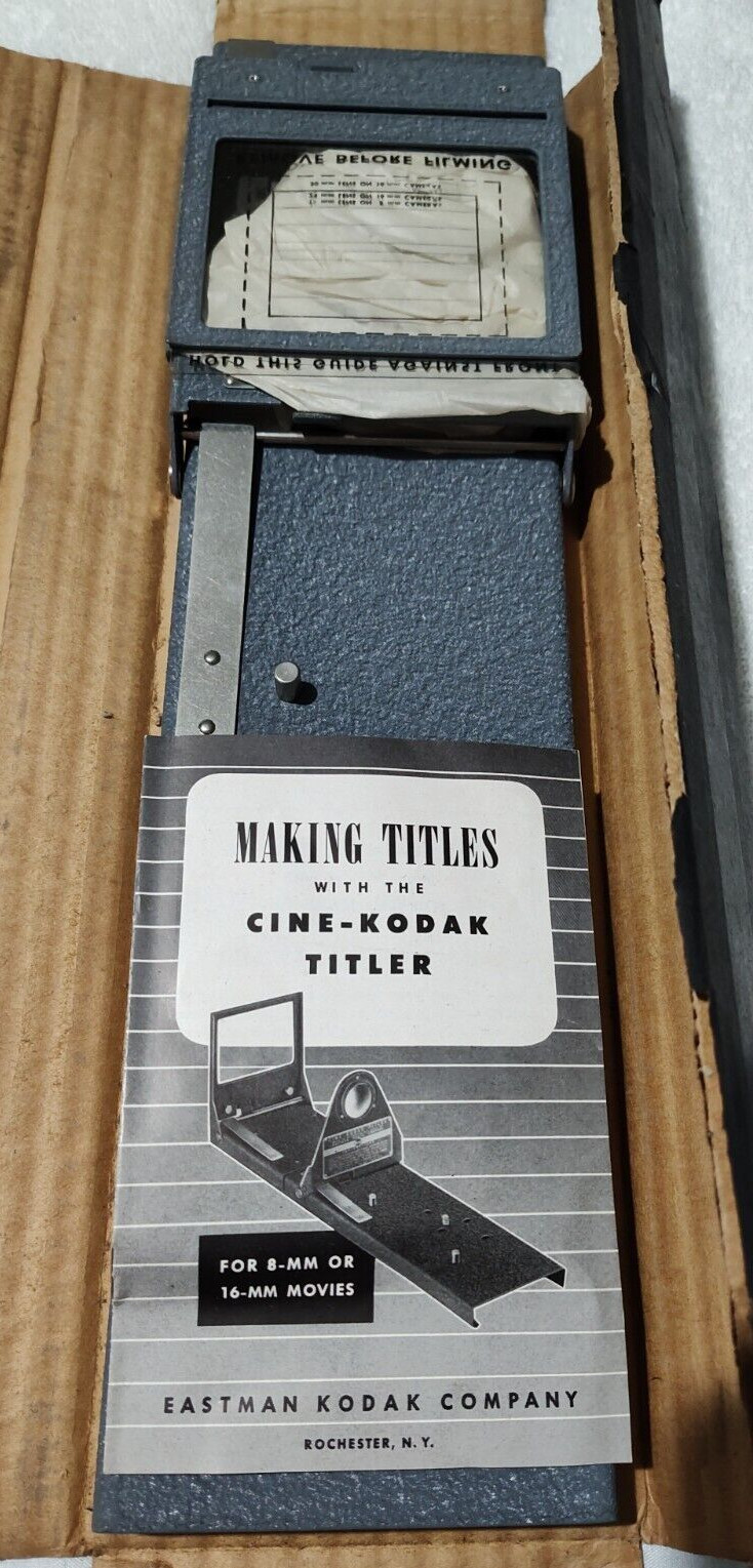 Cine-Kodak Titler with Titler Base