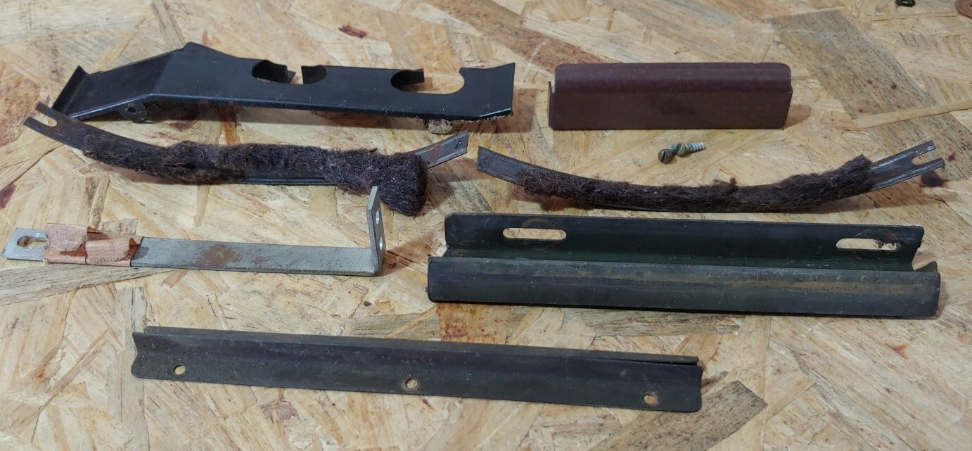 Lot of 7 1920 DEVRY Type E Projector VARIED Metal BRACKETS