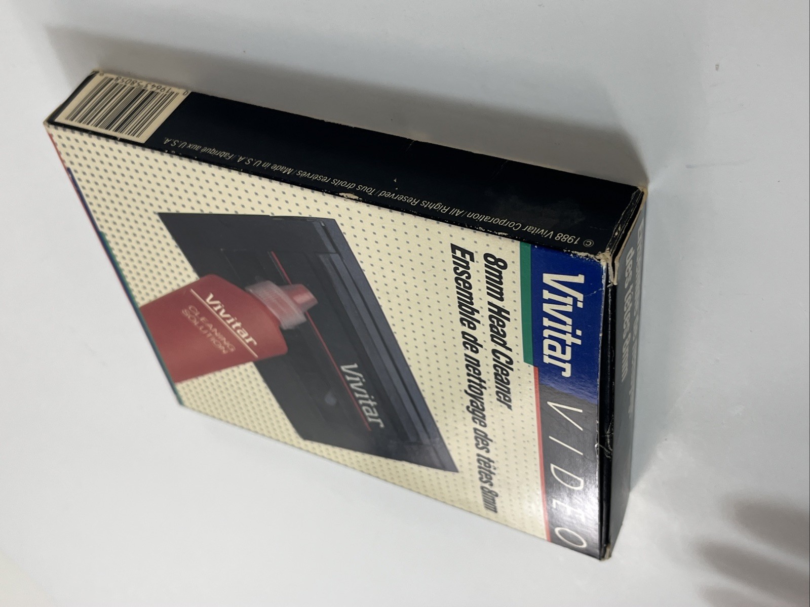 Vivitar 8mm Head Cleaner Cleaning tape in box liquid instruction made in USA set