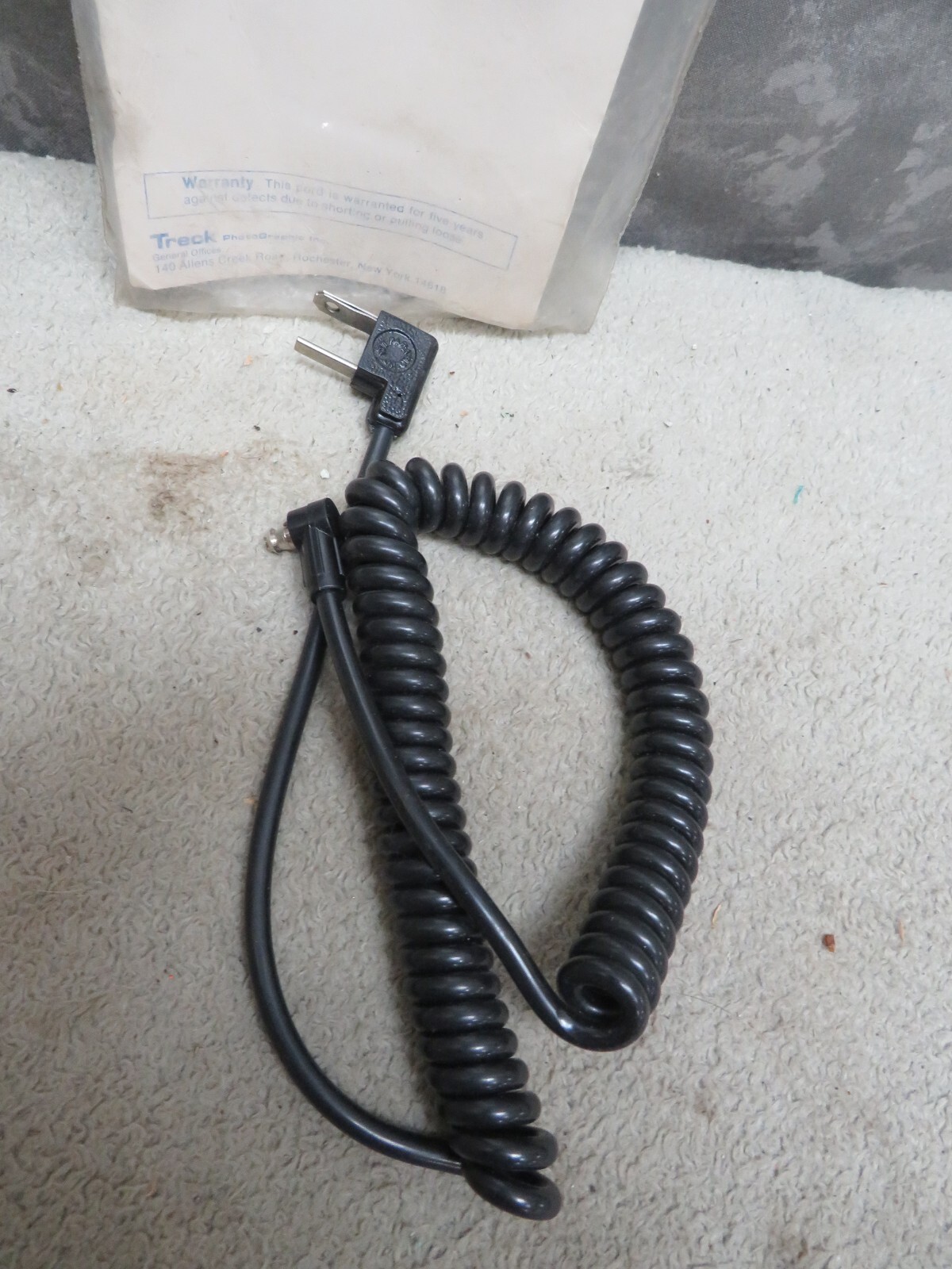 Vintage Photography Treck Heavy Duty Sync Cord Original Package