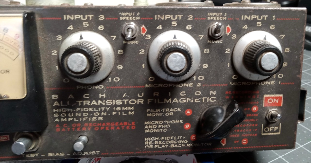 Vintage Bach Auricon MA-11C all Transistor Filmagnetic Sound on Film Amplifier