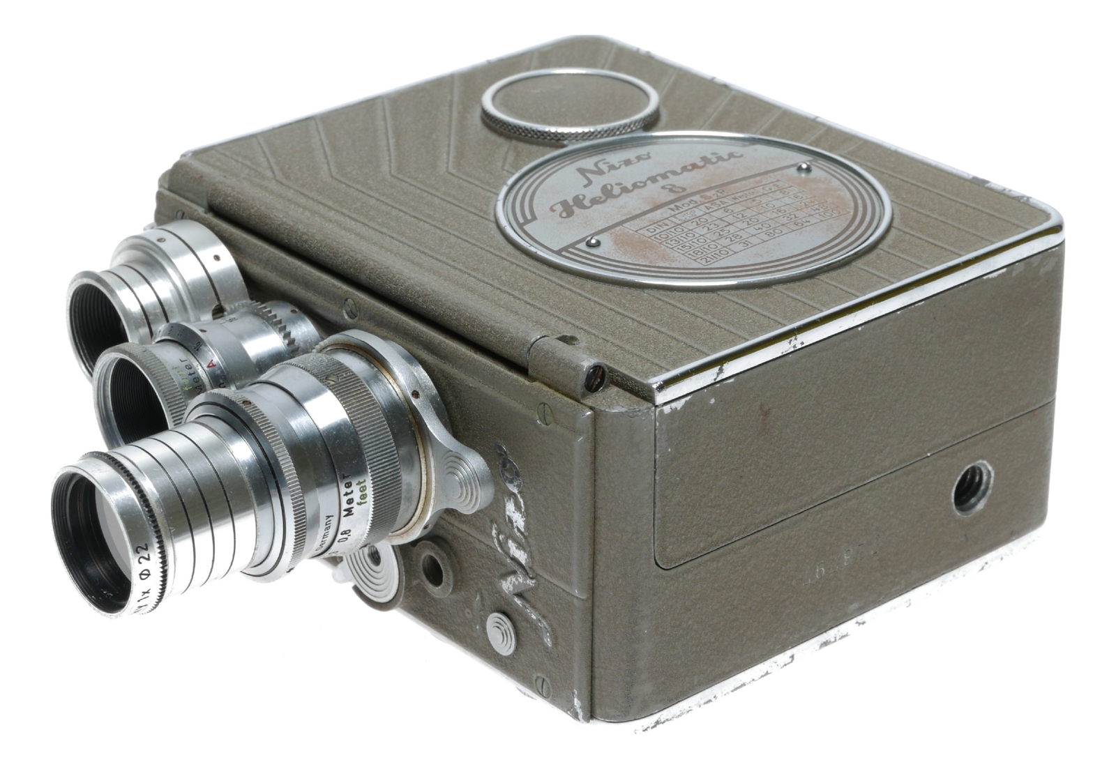 Nizo Heliomatic Double 8 Mod.S2R Cine Camera Titler Exposomat